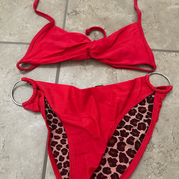 LETARTE RED SWIMSUIT SET - Picture 2 of 7